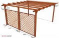 Pergola s mříží